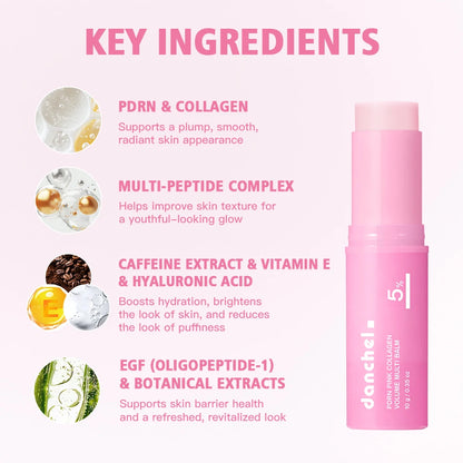 PDRN Pink Collagen Volume Multi Balm Hydration Stick Image 3